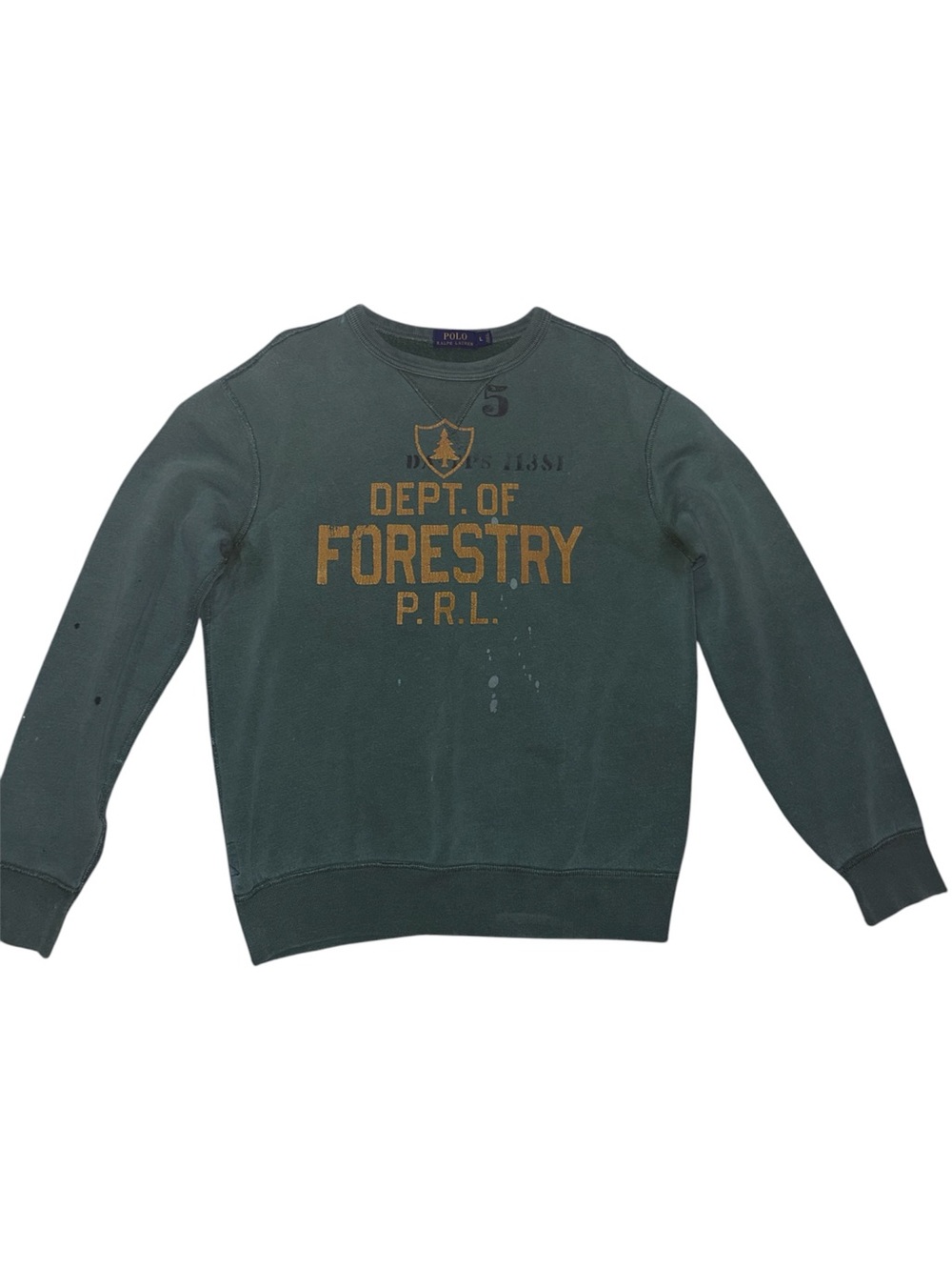 Polo Ralph Lauren Vintage Fit Sportsman State Forestry Dept Crewneck Sweatshirt